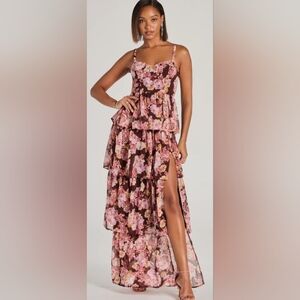 Beyond Precious V-Neck Ruffle Babydoll Dress
